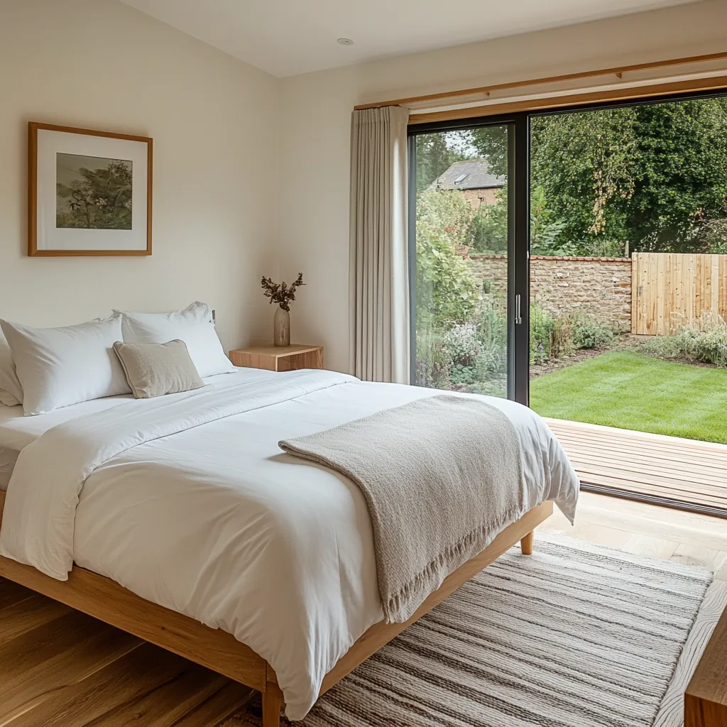 Studio de jardin aménagé en chambre d'amis
