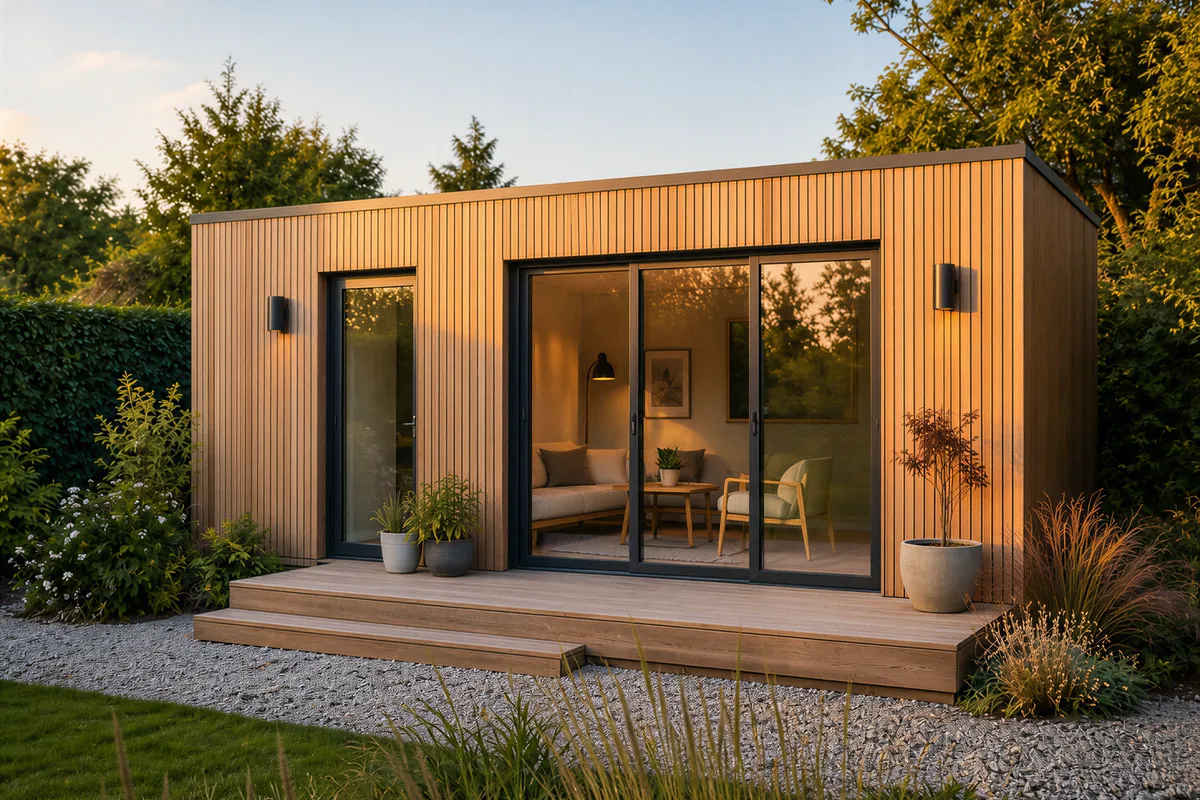 Studio de jardin de 20 m² et plus aménagé en logement complet